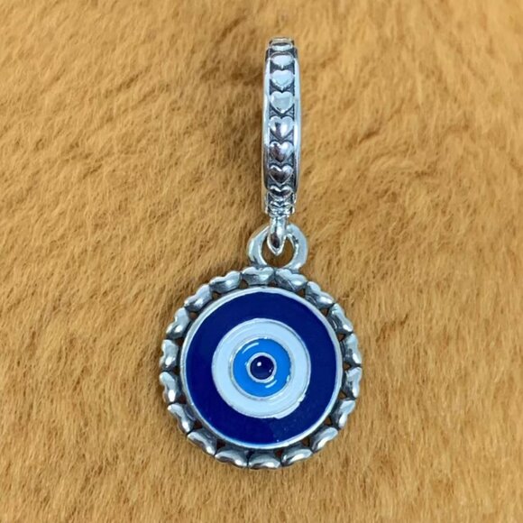 Pandora Jewelry - Pandora Evil Eye Silver Dangle Charm, S925 Silver Jewelry